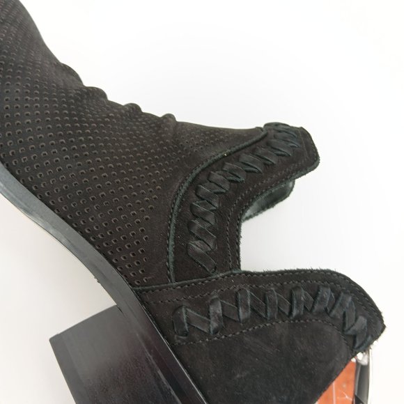 VINCE CAMUTO BLACK LEATHER BOOTIES SIZE 6.5M - Picture 14 of 16